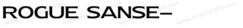 rogue sanse字体转换